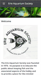 Mobile Screenshot of erieaquariumsociety.com